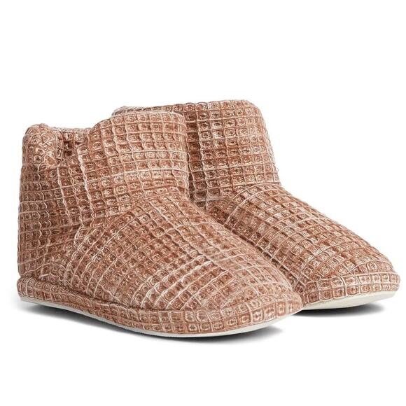 Parachute Waffle Bootie Slipper Turkish Cotton Size Small Women's 6-7 'Terra' - Picture 1 of 10